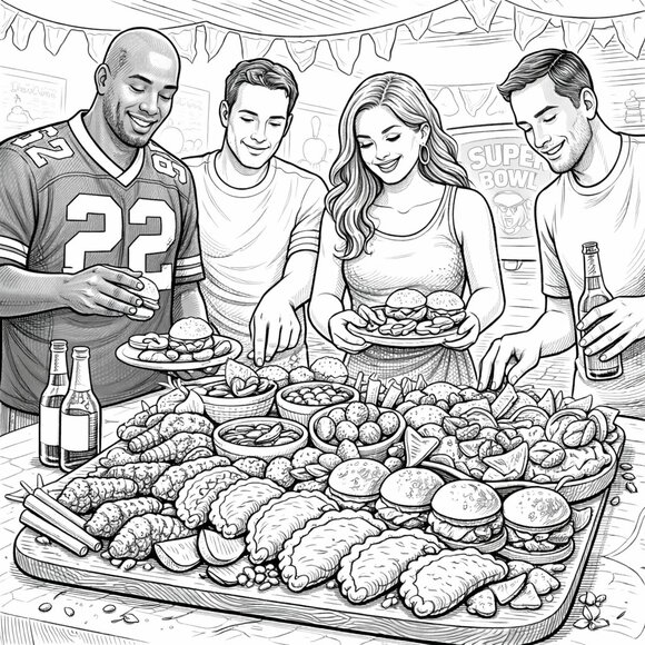 NWT Charcuterie Board Adult and Teen Coloring Book - Picture 5 of 10